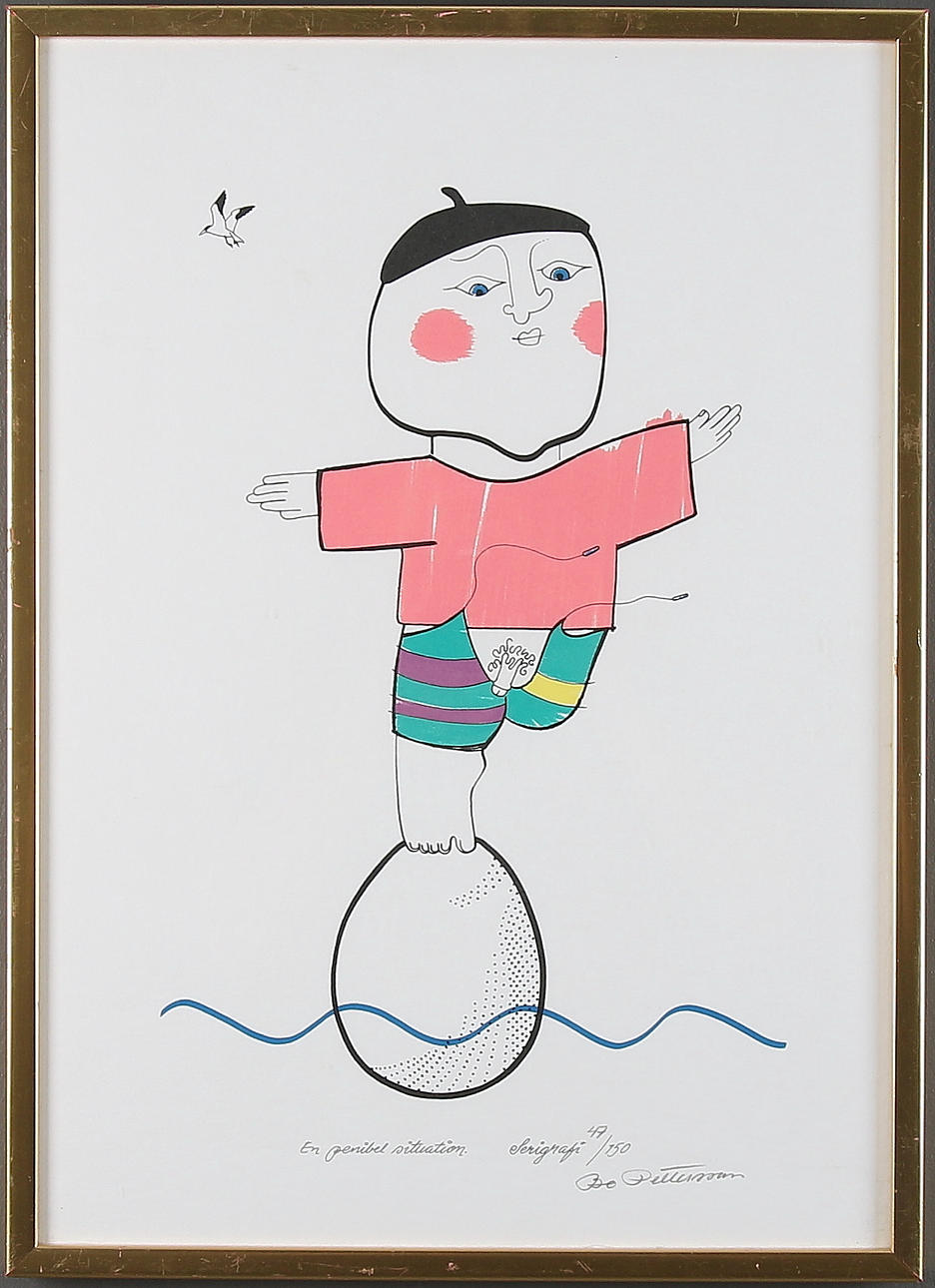 BO PETTERSSON. Lithograph, signed and numbered 47/150.