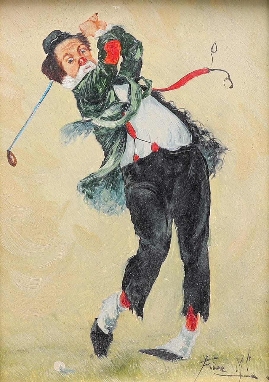 MICHELE FIORE. GOLFING CLOWN.