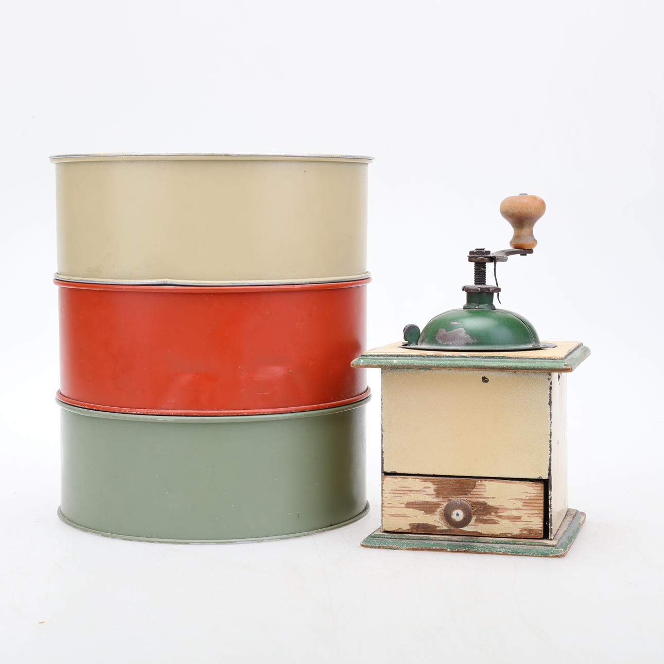 KAKBURK, plåt,samt kaffekvarn.