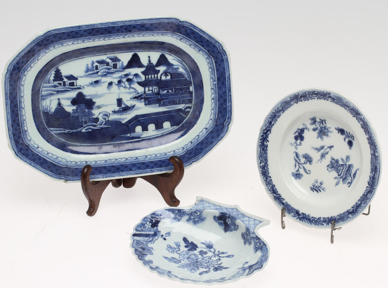 FAT, 3 st, porslin, Kina, 17/1800-tal.