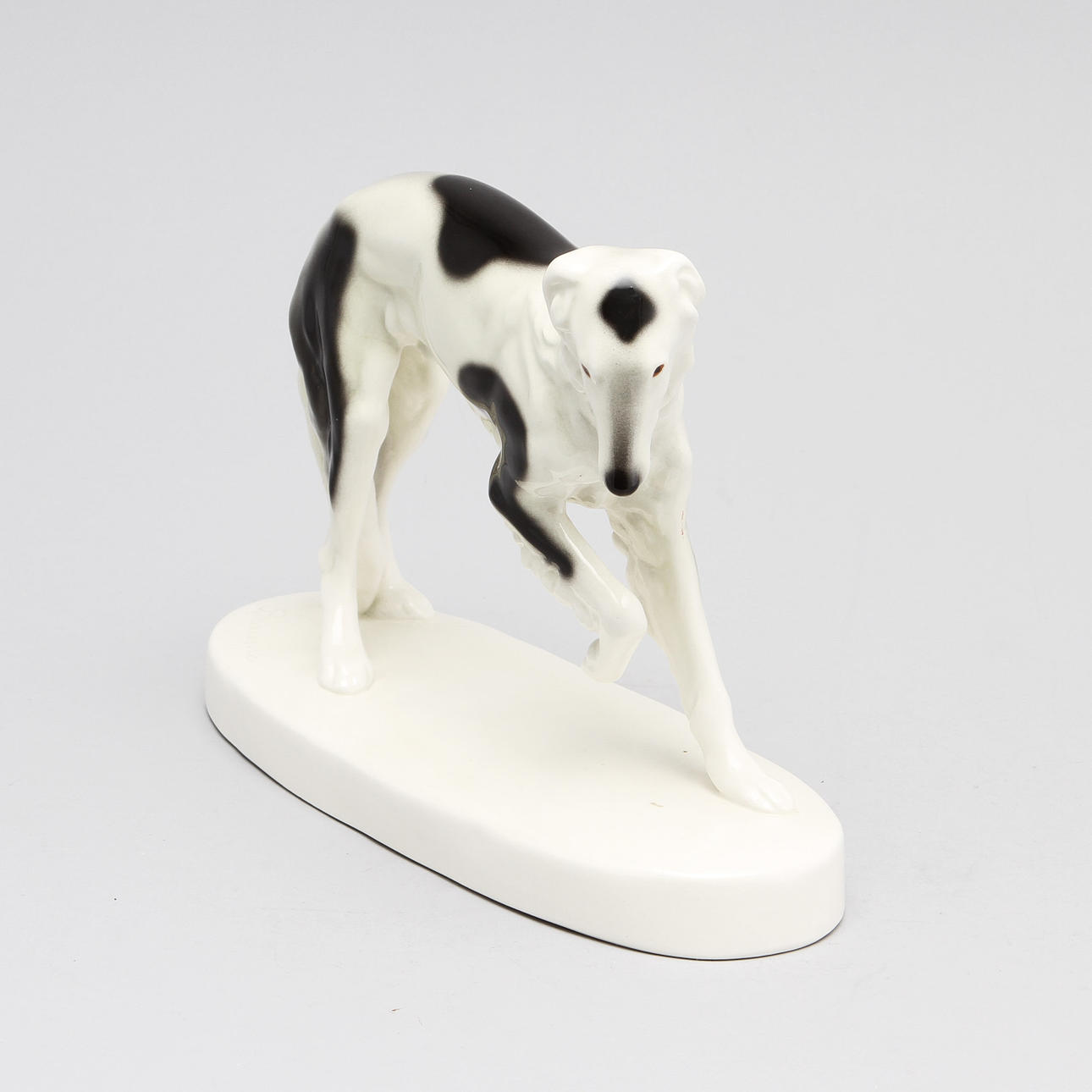 FIGURIN, flintgods, Goldscheider, sign.