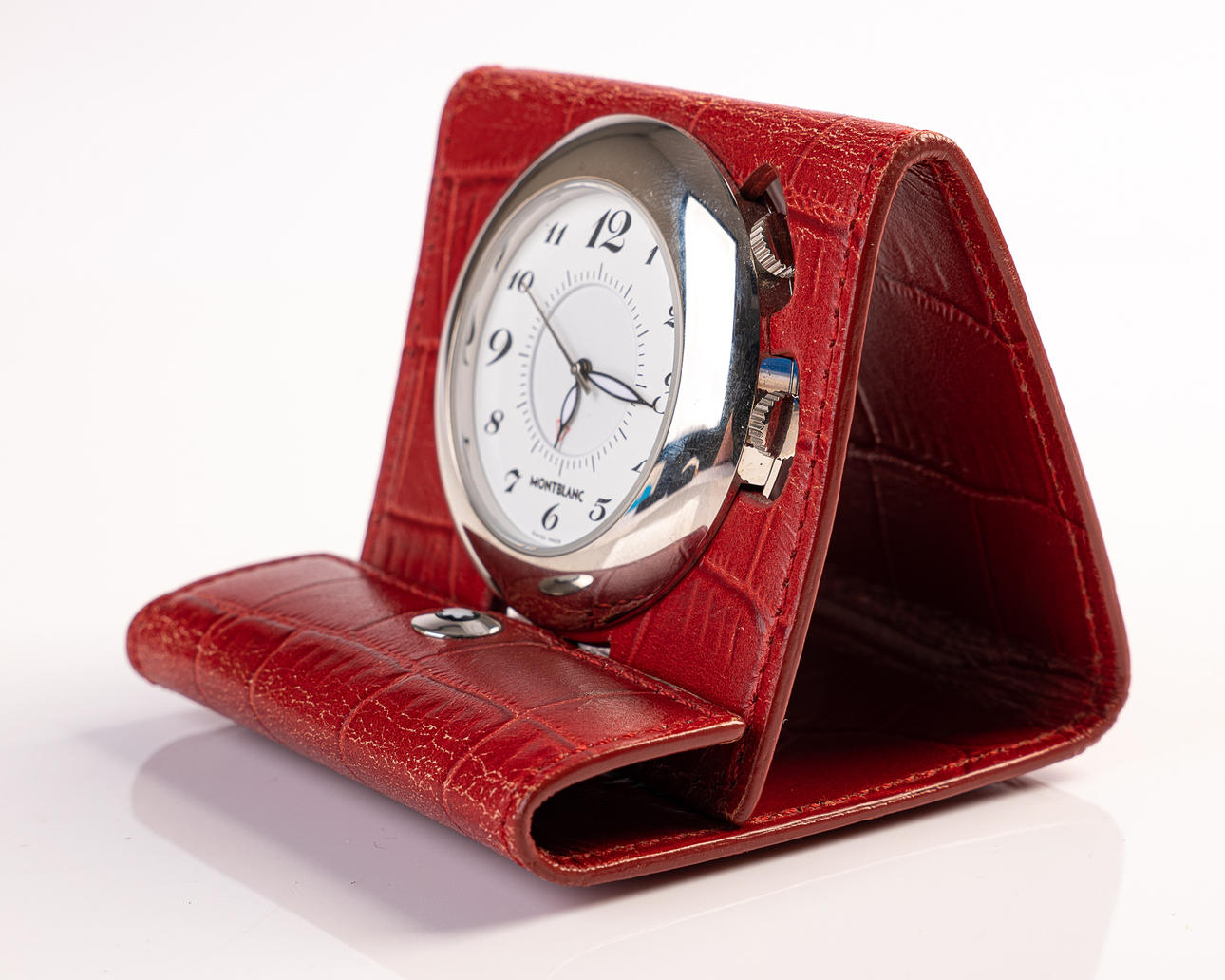 MONTBLANC, travel alarm clock / clock, model 'Pix', quartz