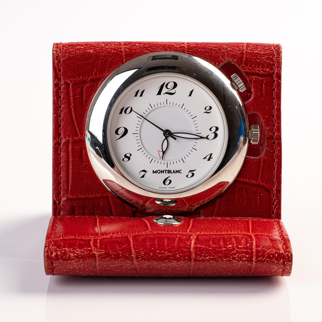 MONTBLANC, travel alarm clock / clock, model 'Pix', quartz