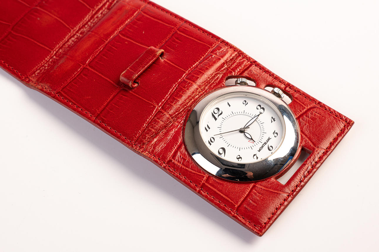 MONTBLANC, travel alarm clock / clock, model 'Pix', quartz