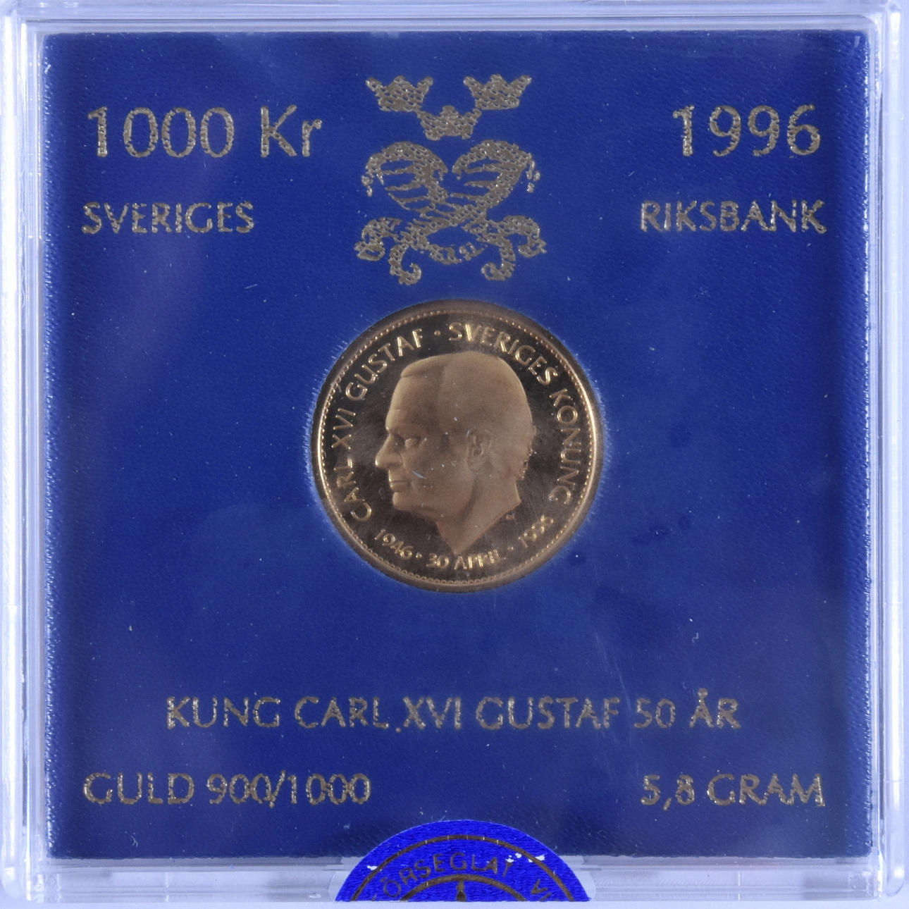 GOLD COIN, King Carl XVI Gustaf SEK 50, SEK 1000, Sweden. Coins, Medals &  Stamps - Coins & Banknotes - Auctionet