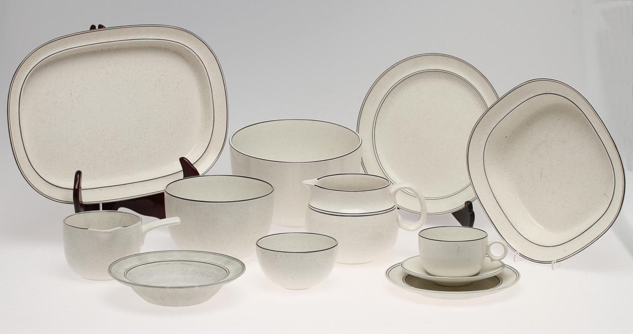 MAT OCH KAFFESERVIS, 48 delar, "Birka", Stig Lindberg, Gustavsberg.