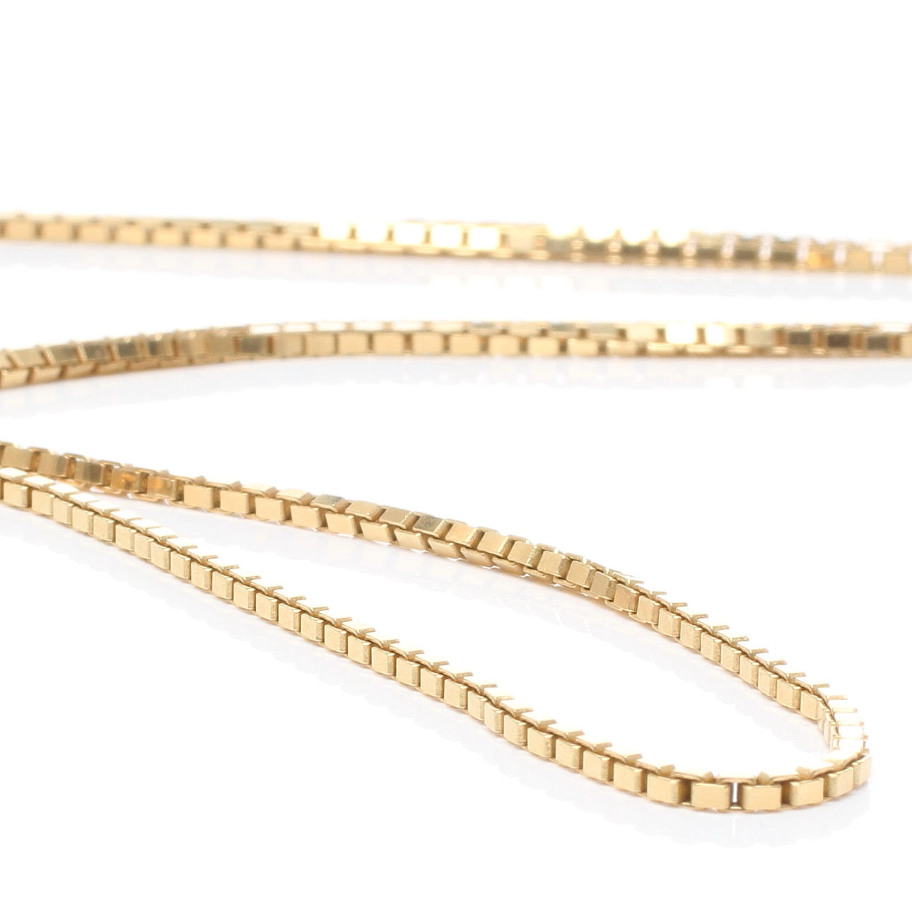 KEDJA, 18k guld. Vikt ca 15,9 g.