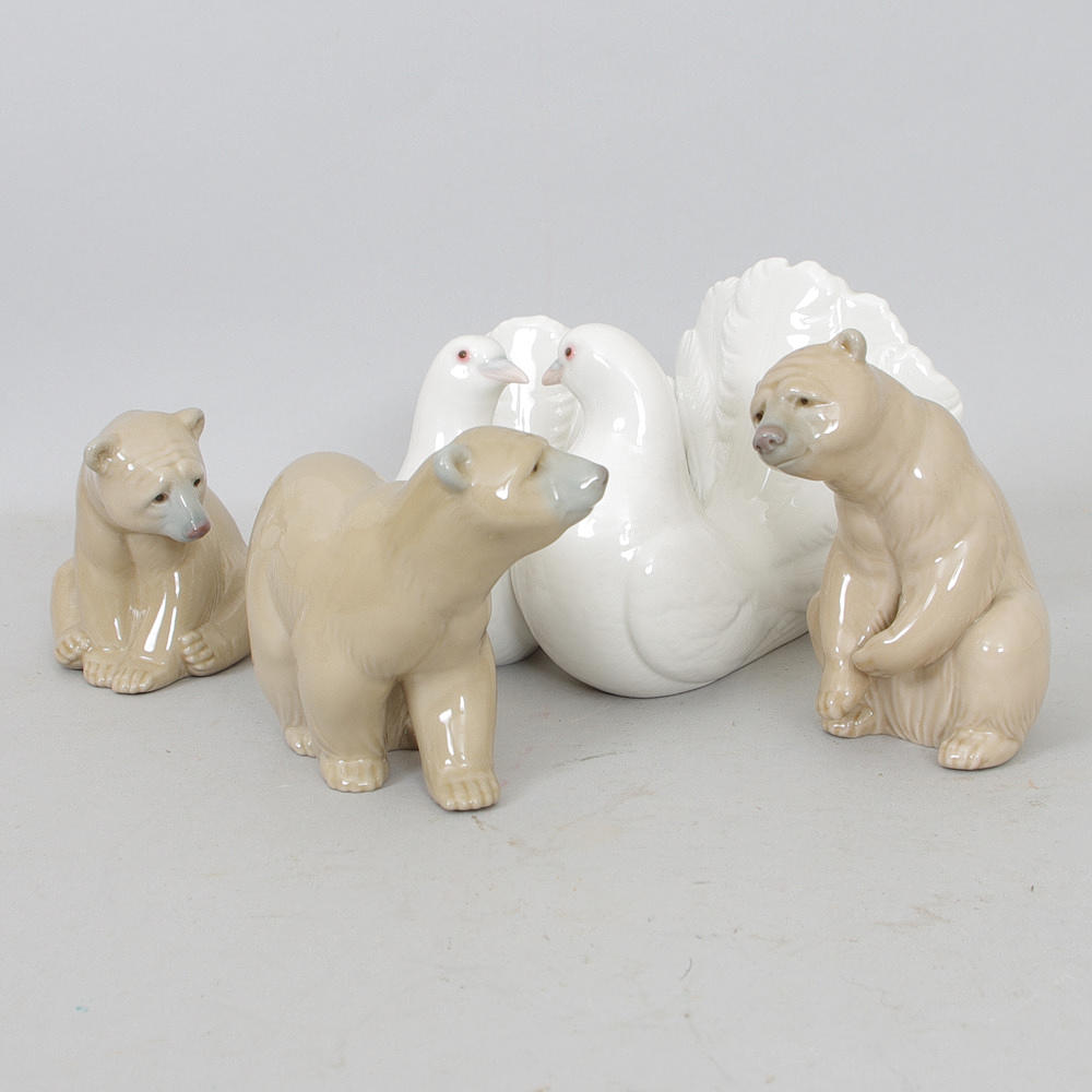 FIGURINER, 4 stycken, Lladro.
