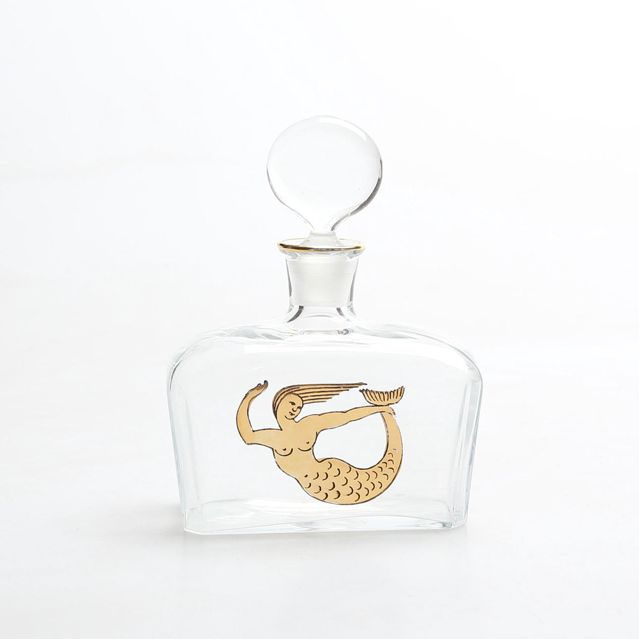 KARAFF med propp, glas, Hovmantorp, 1900-tal.