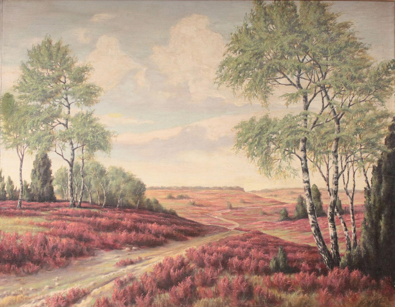 UNBEKANNTER KÜNSTLER. U. rätt. oläslig sig. u. dat. Apilmarster? 1941, olja på duk.