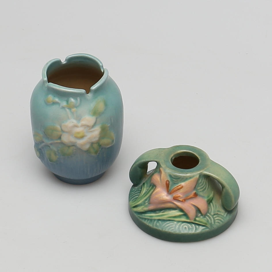 VAS & LJUSSTAKE i keramik, Rareville USA.