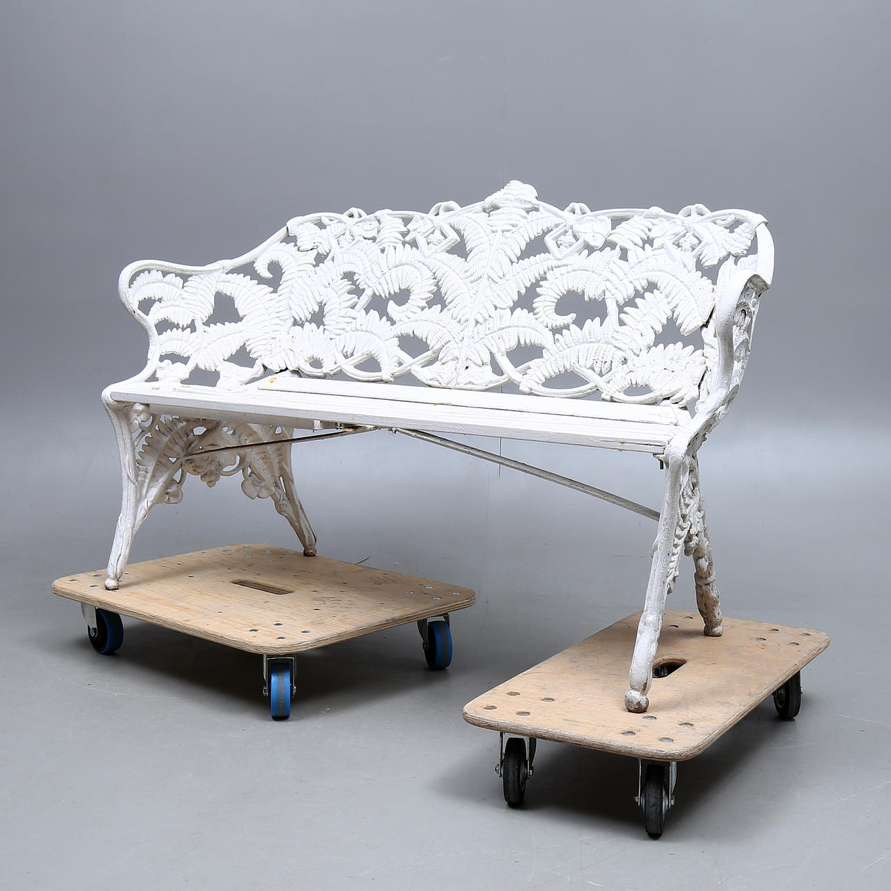 TRÄDGÅRDSSOFFA, gjutjärn, "Ormbunke", 1900-tal.