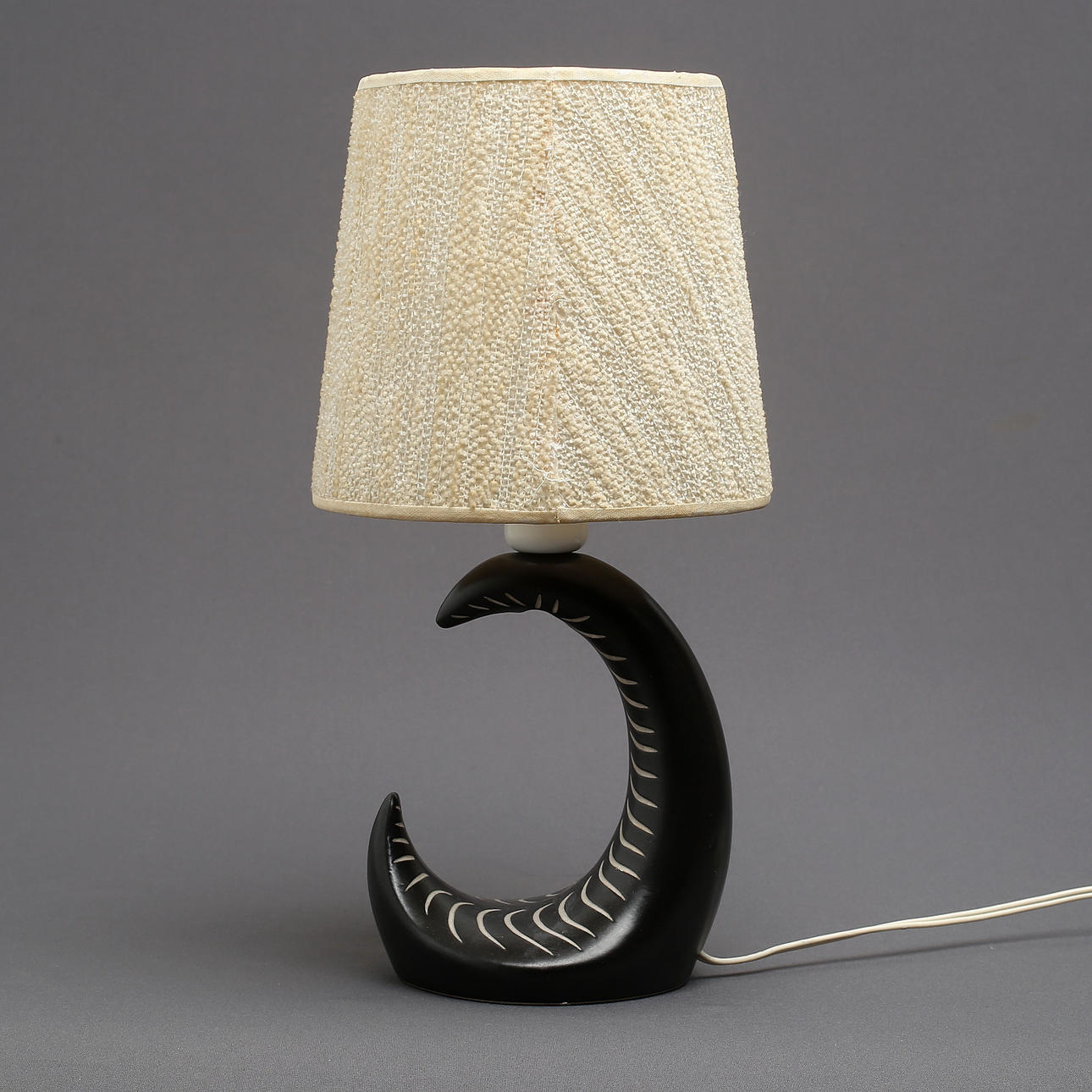 BORDSLAMPA, keramik, 1950/60-tal.