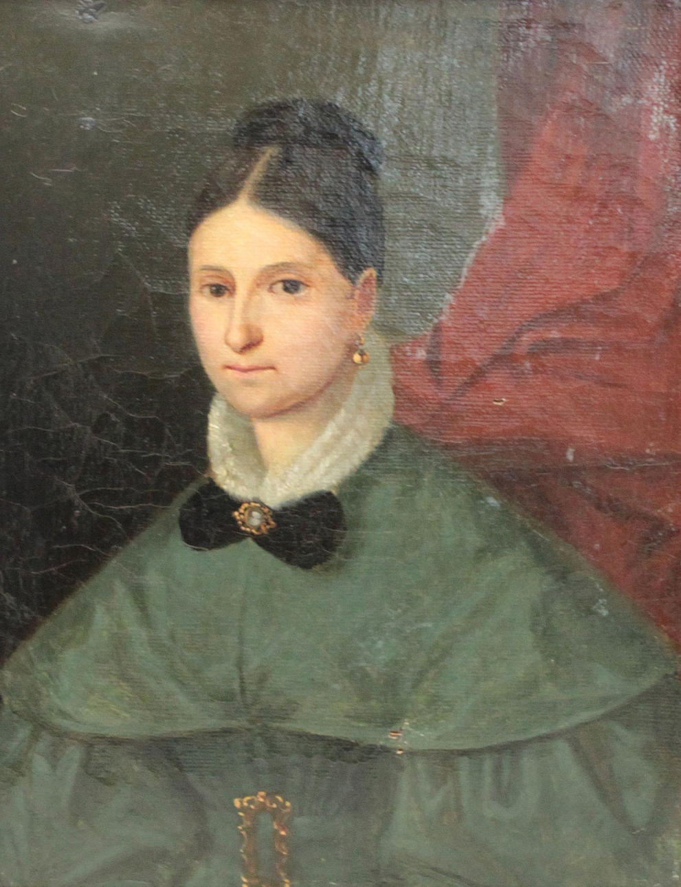 UNBEKANNTER KÜNSTLER. A tergo gammal stämpel av konsthandlaren Binant, Rue du Clery, nr 7, Paris (mitten av 1800-talet) århundrade), olja på duk.