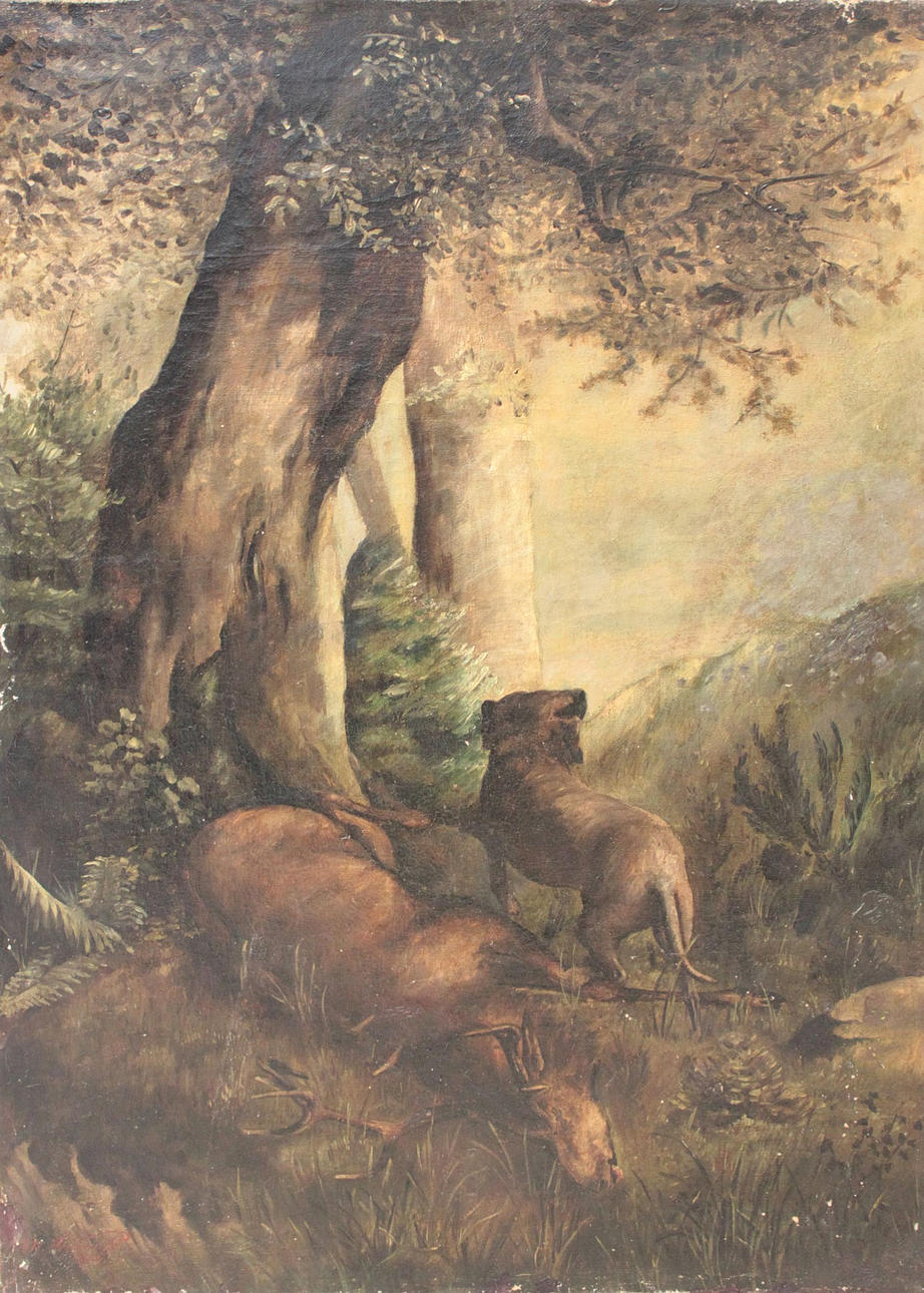 M. HEGEWALD. U. vänster. Sig. u. dat. M. Hegewald 1886, olja på duk.