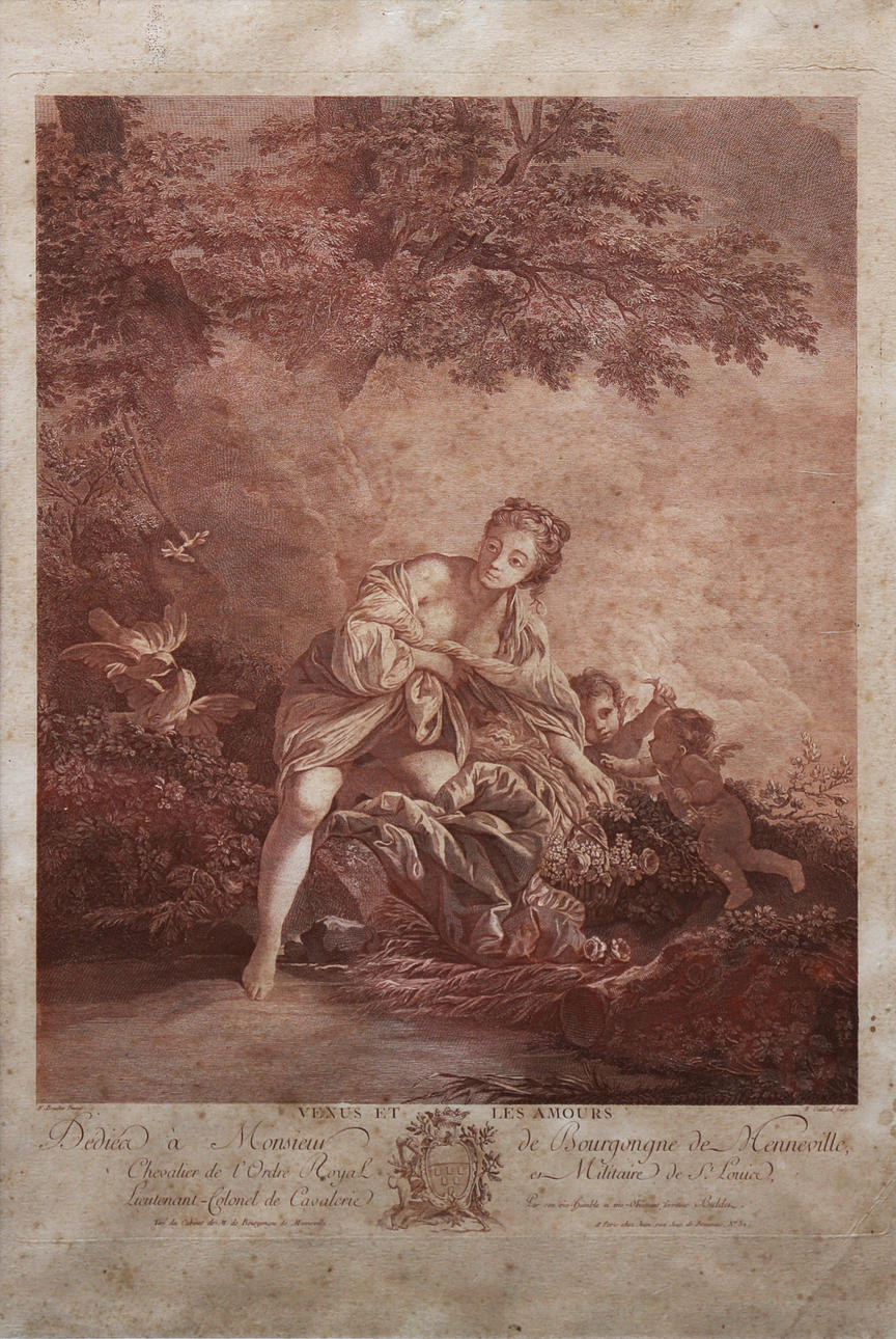 FRANÇOIS BOUCHER. EFTER. ”Venus och les Amours”.