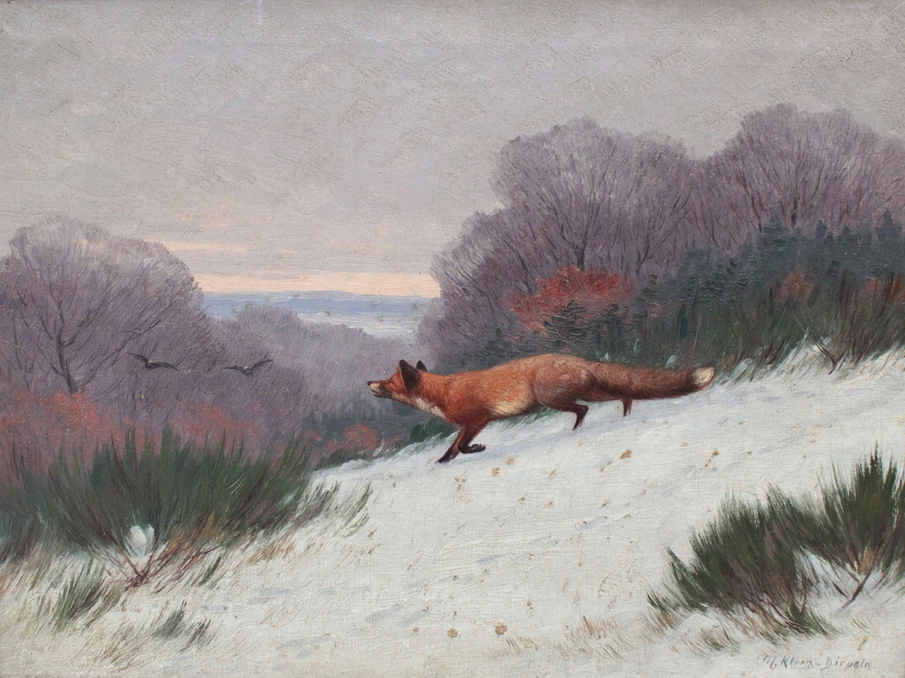 MAXIMILIAN KLEIN-DIEPOLD. U. rätt. Sig. M. Klein-Diepold, olja på duk.