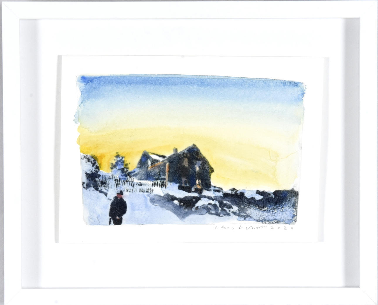 LARS LERIN. Watercolor etching.