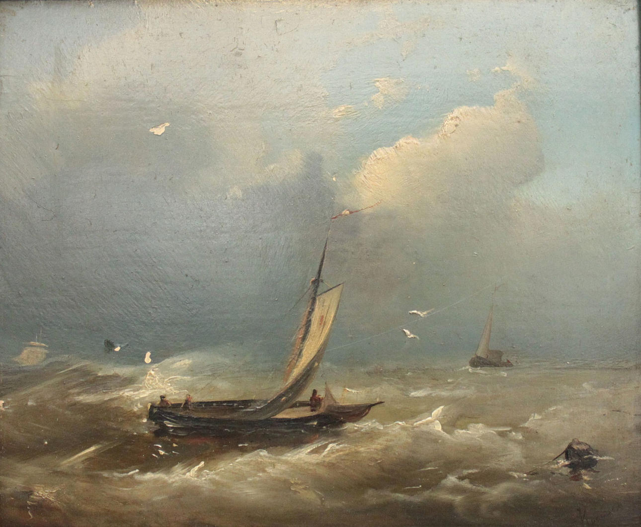 KOEKOEK. EFTER. U. rätt. ref. Koekoek, olja på trä.