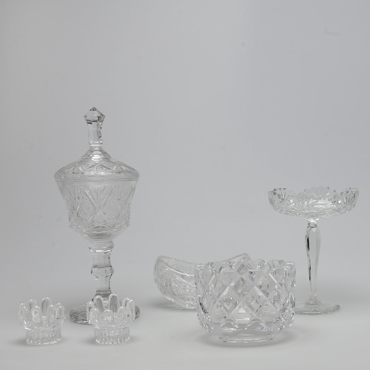 PARTI KRISTALLGLAS, 6 delar, bl a Julia, Orrefors.