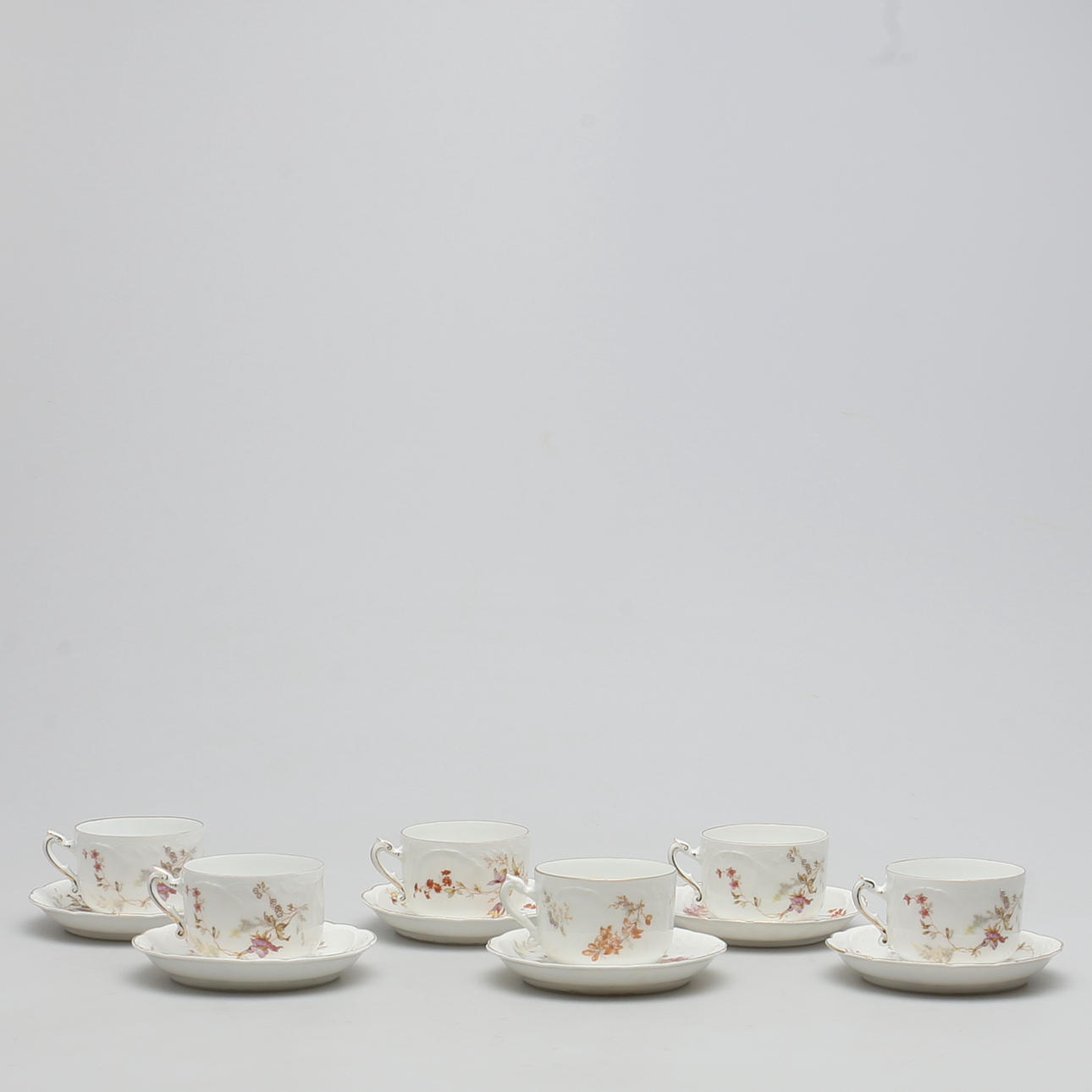 KAFFESERVIS, 12 delar, Louis XIV, Rosenthal, Tyskland, 1891-1906.