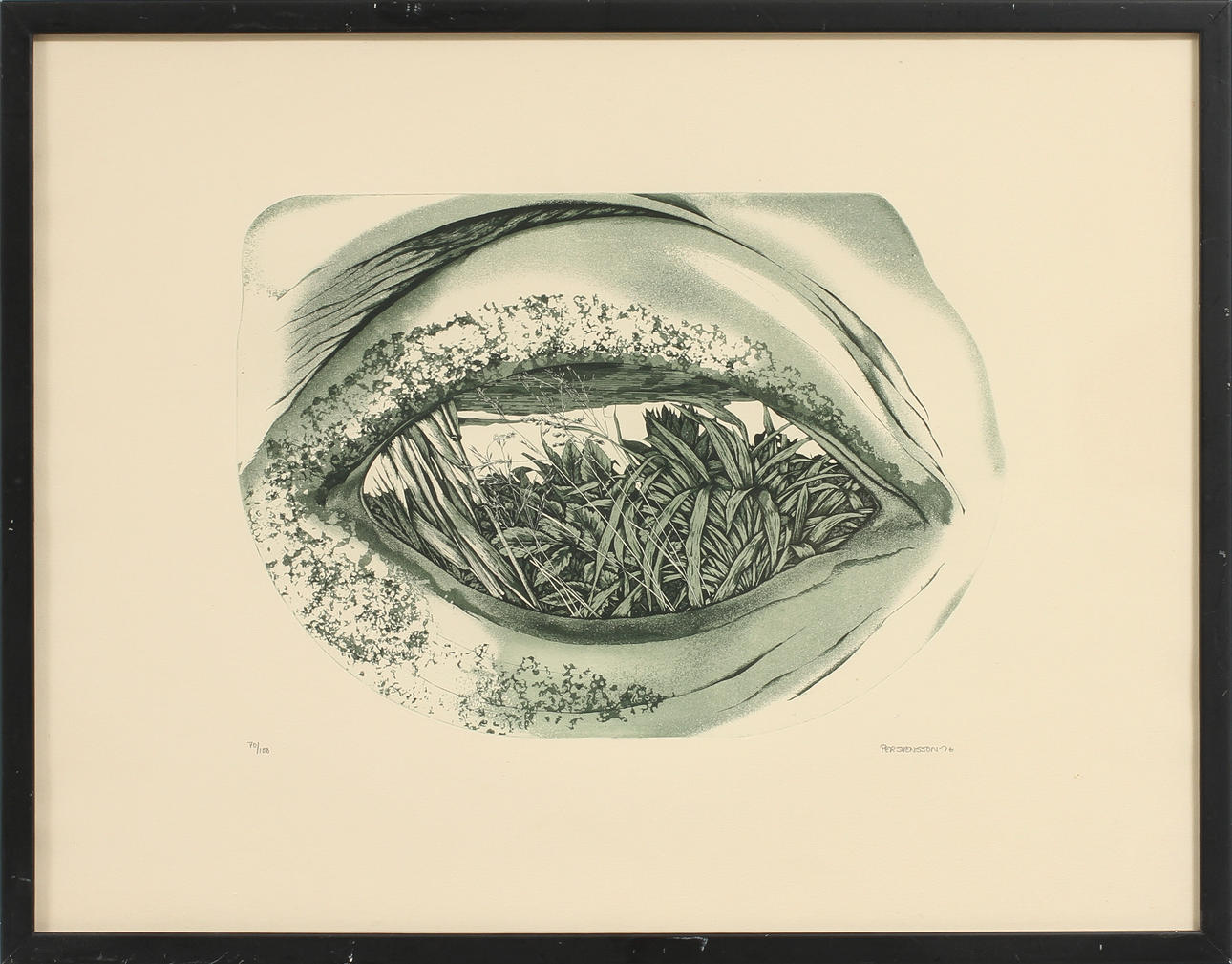 PER SVENSSON, etsning, sign o numr 70/100.