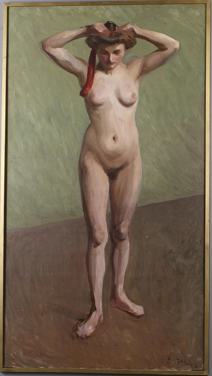 LARS BOETHIUS. nakenstudie, olja på duk, signerad.