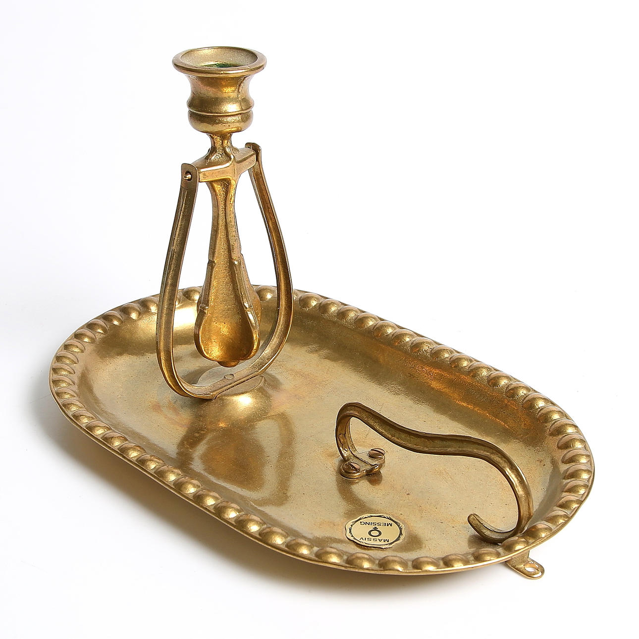 LJUSSTAKE, mässing, 1900-tal.