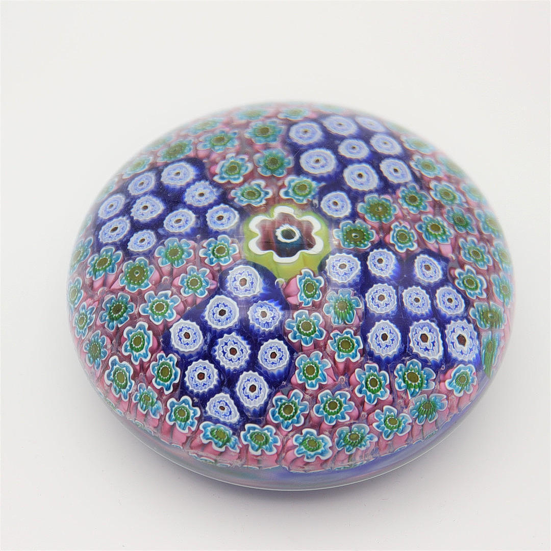 MURANO MURRINEN PAPERWEIGHT MILLEFIORI GLAS.