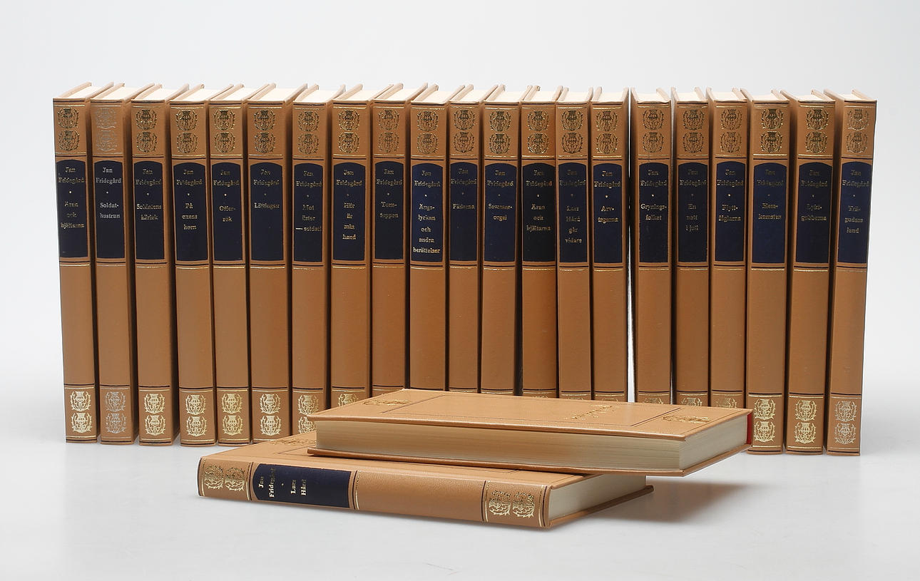 JAN FRIDEGÅRD, 23 band, Wahlström & Widstrand, 1960-tal.