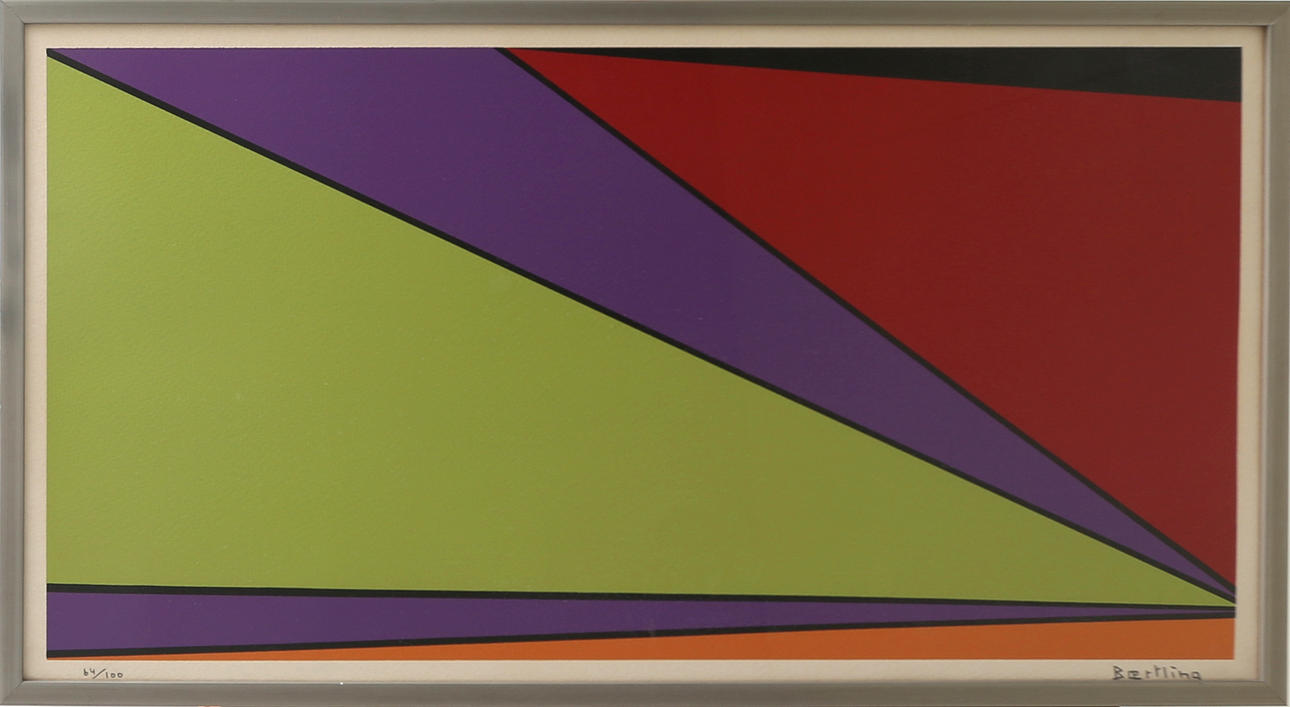 OLLE BAERTLING. KOMPOSITION, Seriegrafi, Signerad Baertling.