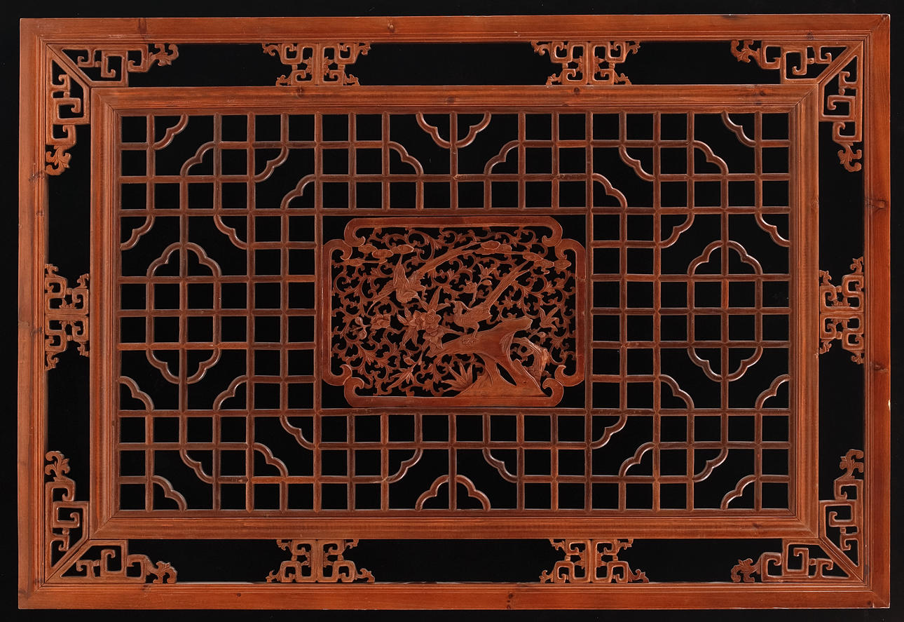 PANEL/FÖNSTER, trä, Kina, 1900-tal.
