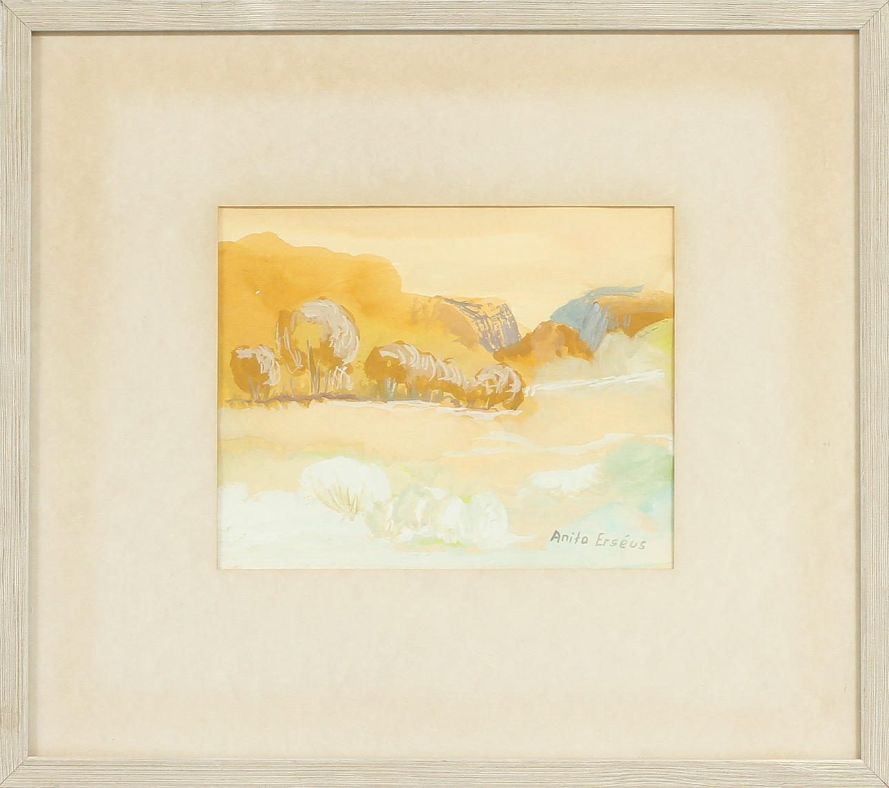 ANITA ERSÉUS, akvarell, sign.