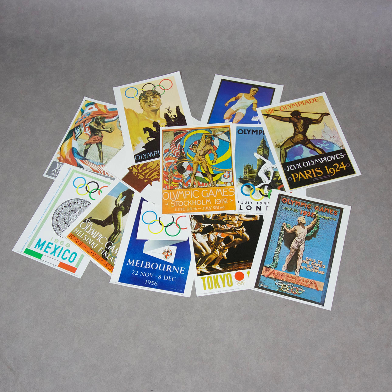 OLYMPISKA SPELEN, 12 st, Affischer.