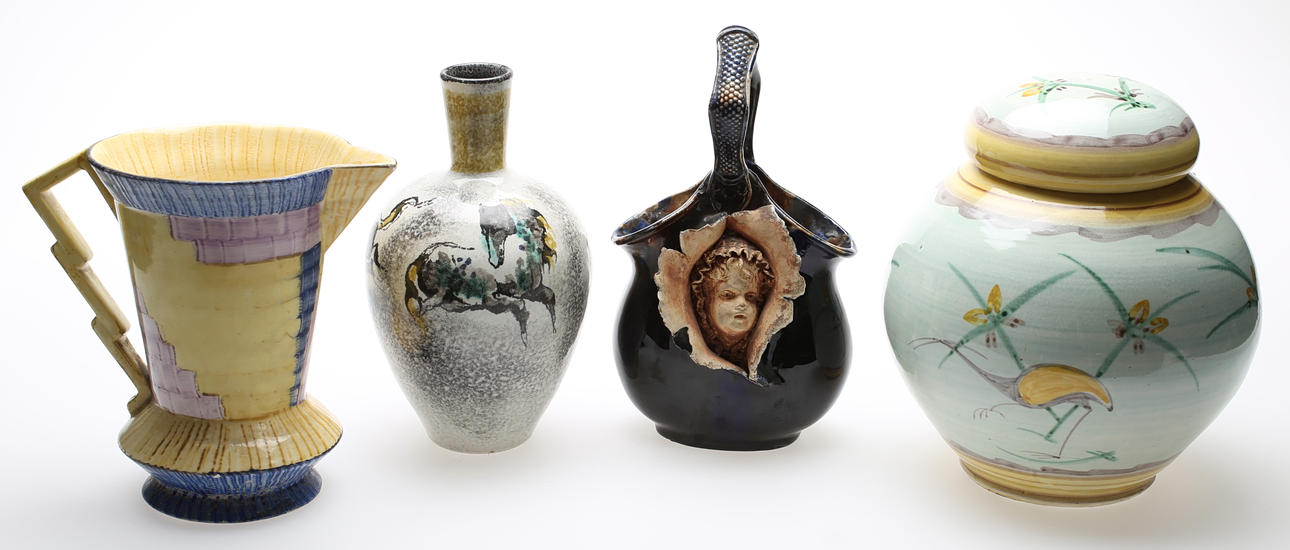 KERAMIK, 4 delar, 20-50-talet.