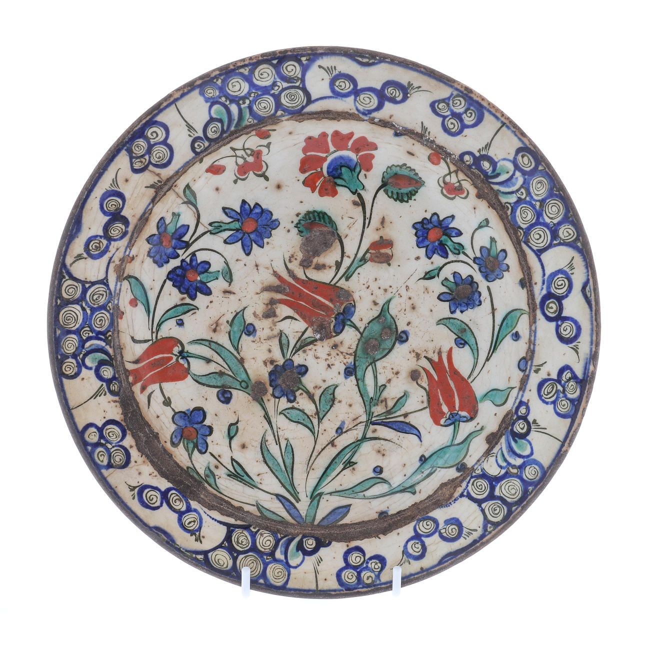 EIN ISNIK Teller, TÜRKEI 17. JAHRHUNDERT.