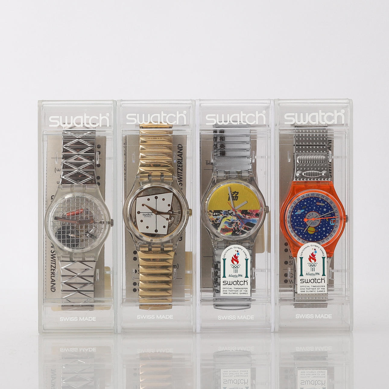 SWATCH, wristwatch, 4 parts.