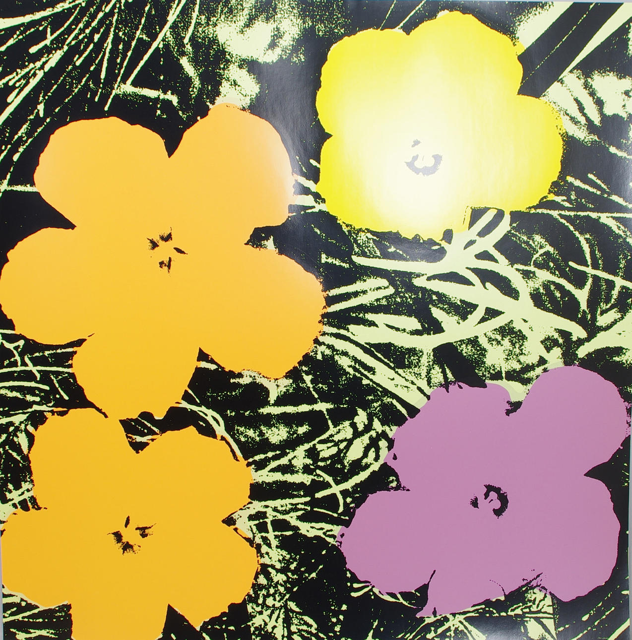 ANDY WARHOL. Efter. Poppy Flower, färgserigrafi.