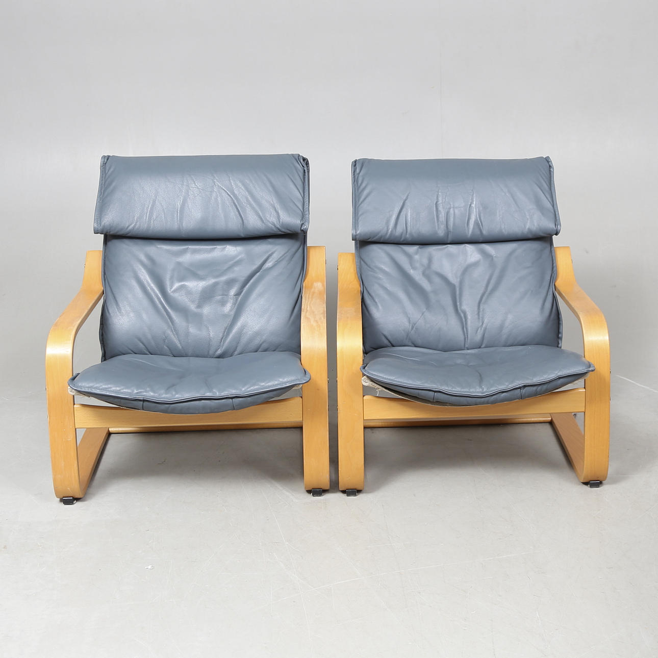 ARMCHAIRS, a pair, "Poäng/Poem", IKEA.