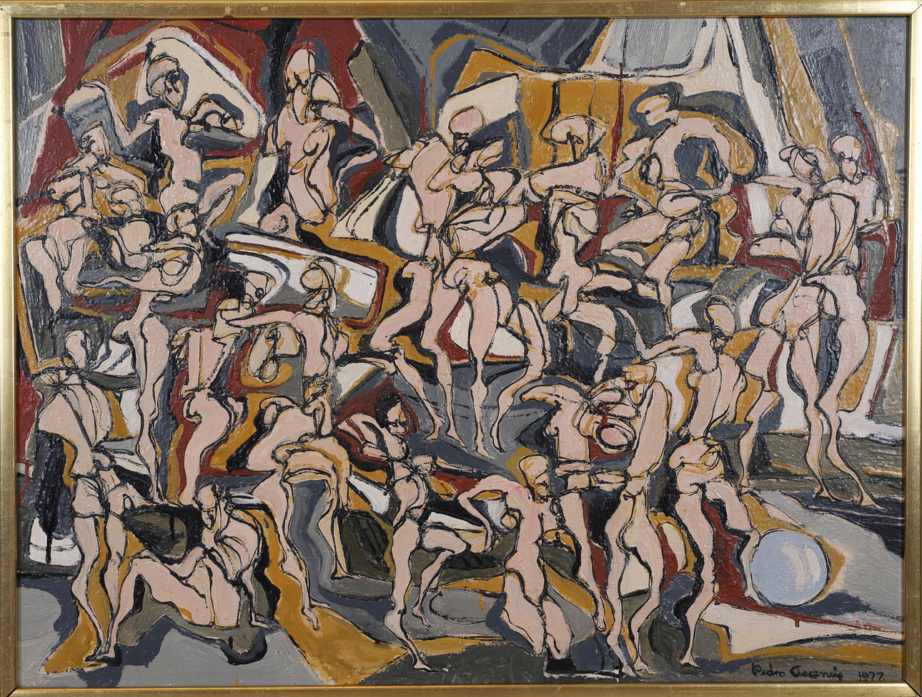 PEDRO ASCENCIO. Oil on canvas, signed and dated 1977.