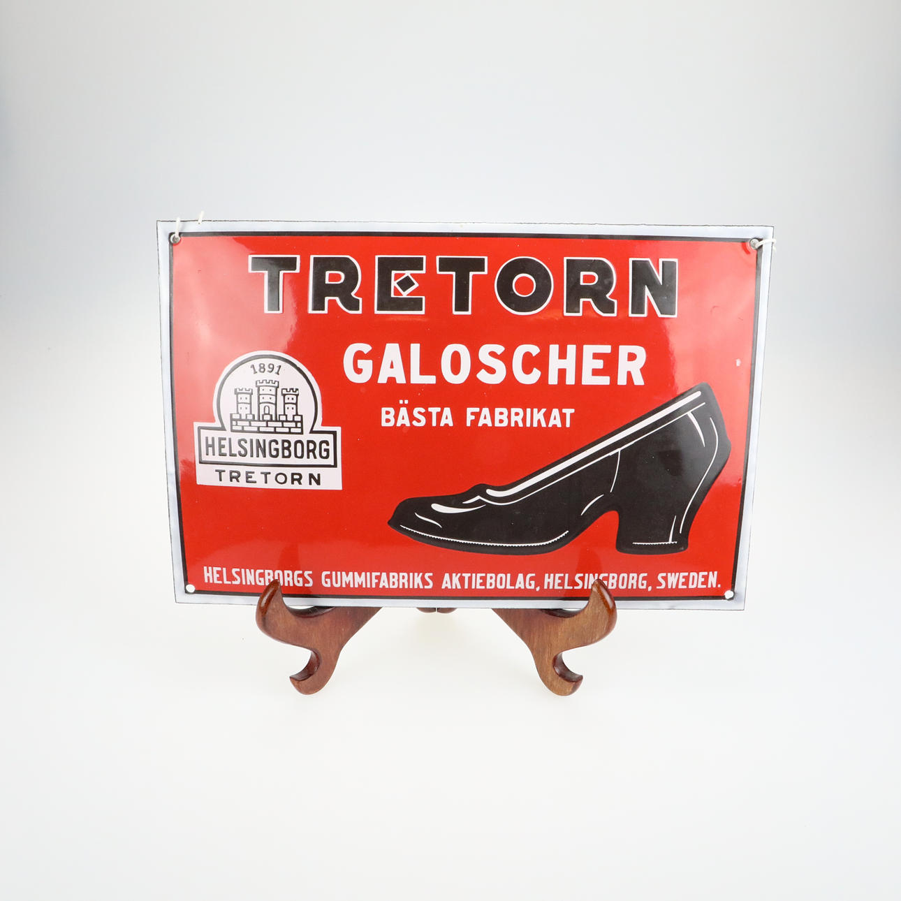 ENAMEL SHIELD "Tretorn", Galoscher.