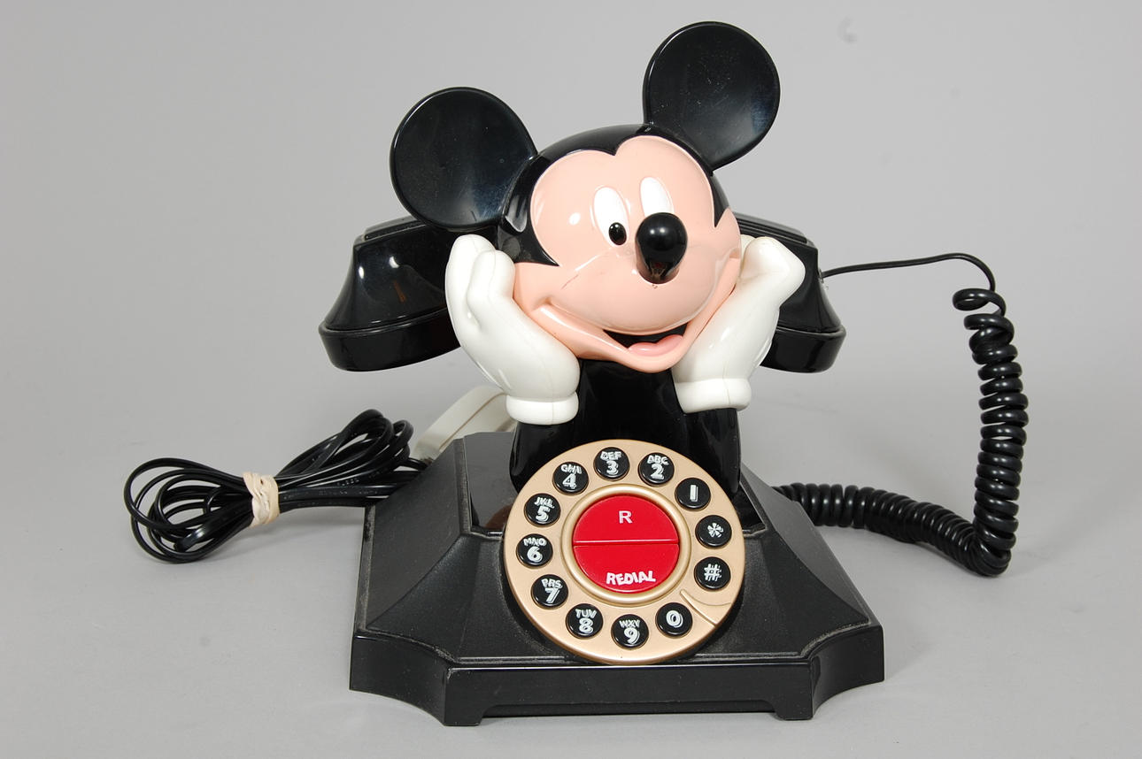 TELEFON, musse pigg, 1970-tal.