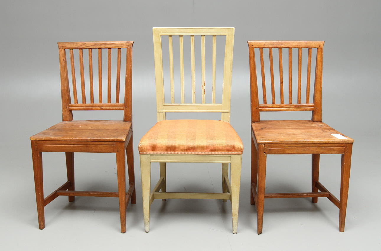 STOLAR, 2 + 1 st, allmoge, omkring 1800.