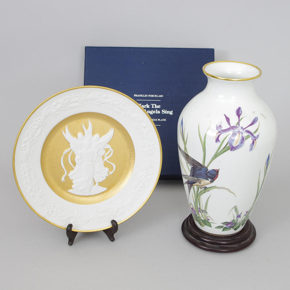 VAS SAMT TALLRIK, Franklin Porcelain.