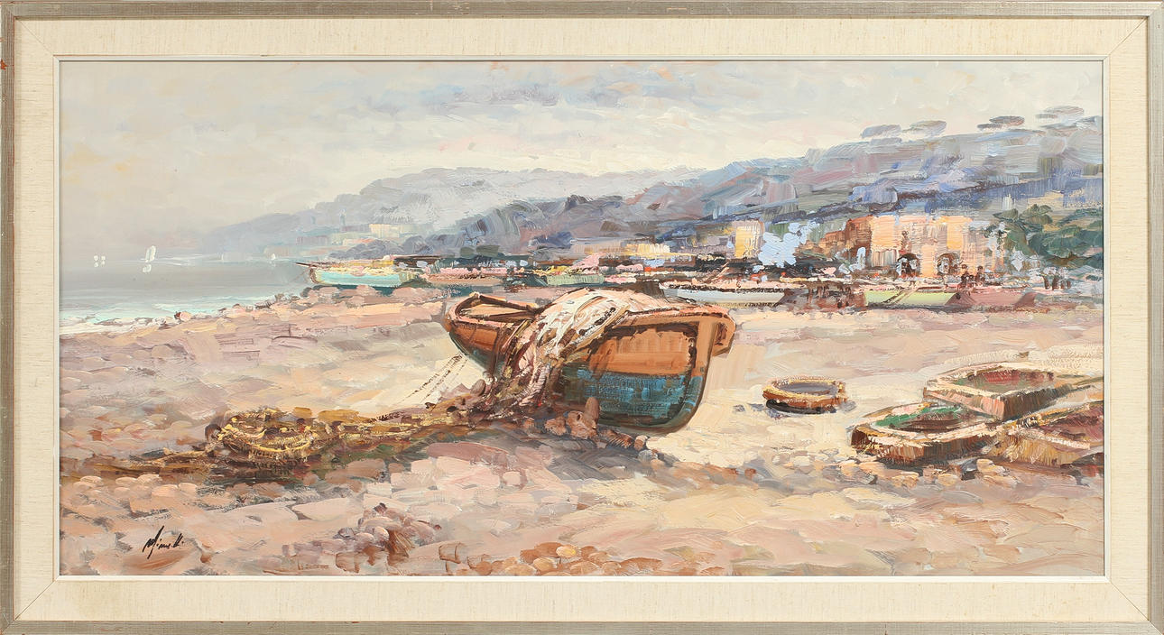 OIDENTIFIERAD KONSTNÄR, olja på duk, sign.