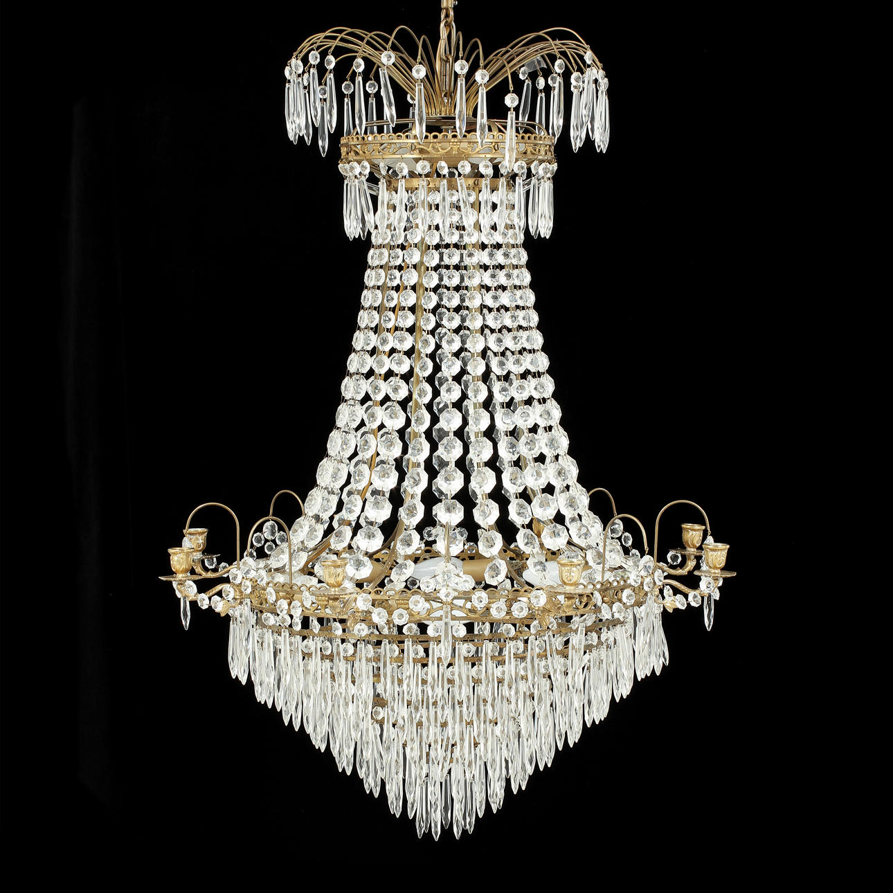 LJUSKRONA, empirestil, 1900-tal.