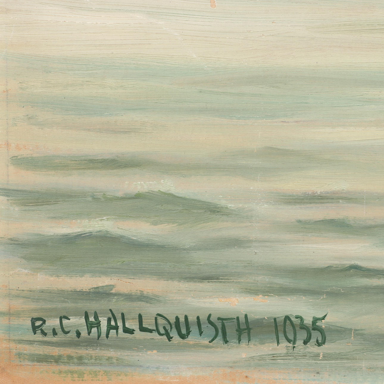 RAGNAR C. HALLQUIST. Stockholm motif, oil on Board, signed RC Hallquist ...