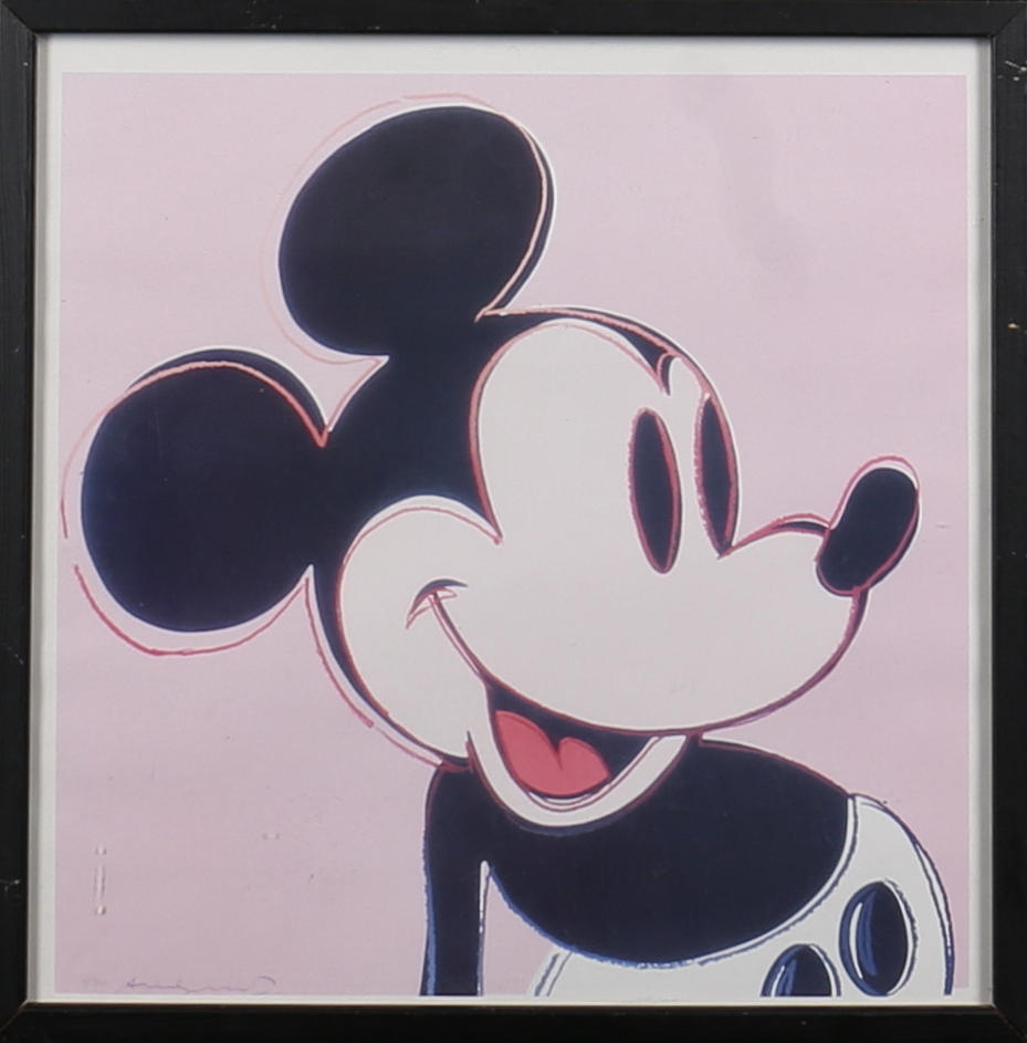 ANDY WARHOL. "Mickey Mouse", från "the Myth portfolio", offsettryck, 1981. Signerad i trycket.