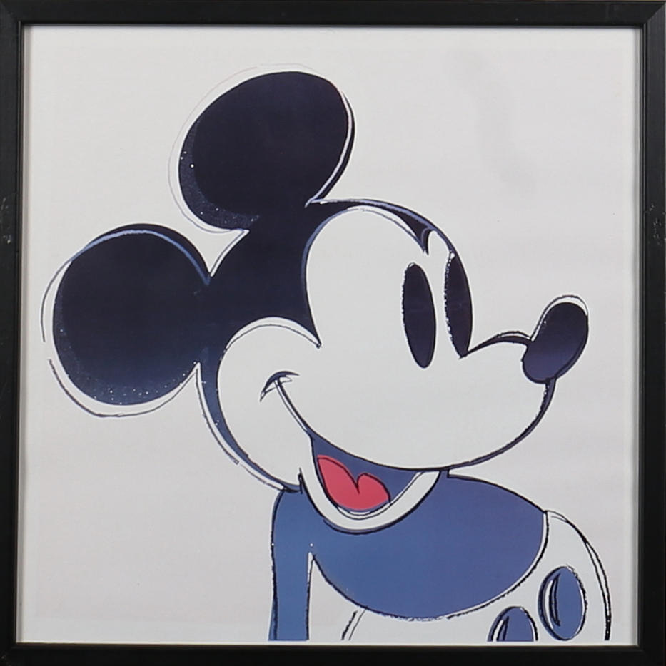 ANDY WARHOL. "Mickey Mouse", från "the Myth portfolio", offsettryck, 1981.