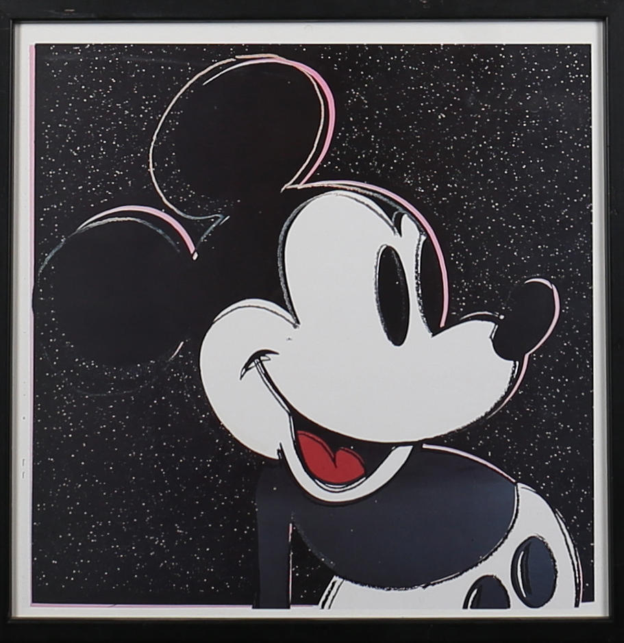 ANDY WARHOL. "Mickey Mouse", från "the Myth portfolio", offsettryck, 1981.